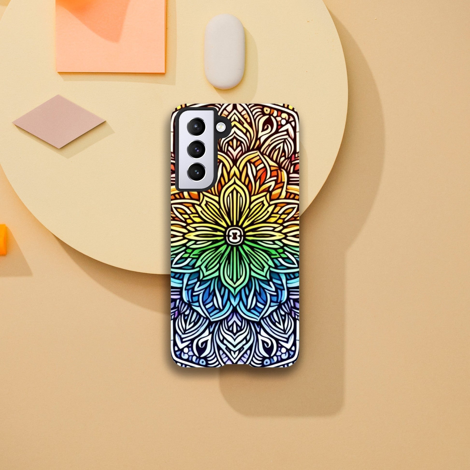 Mobile Phone Case - Stained Glass Pride Shield - IPhone Case - Samsung Case - Clear - Flexi - Bio - Slim - Tough - LGBTQIA+ Mobile Phone Cases