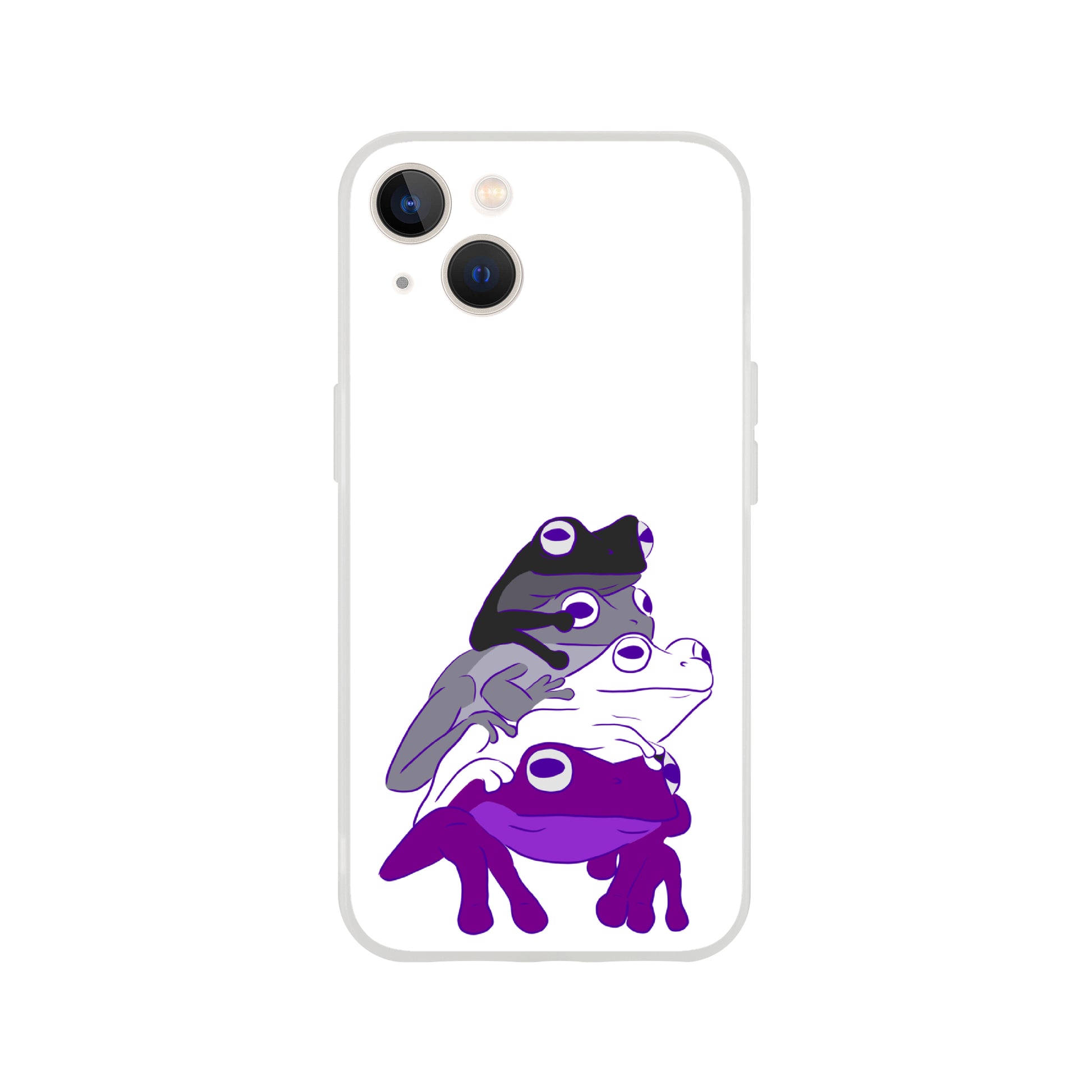 Mobile Phone Case - Asexual Frog Stack Flexi Phone Case