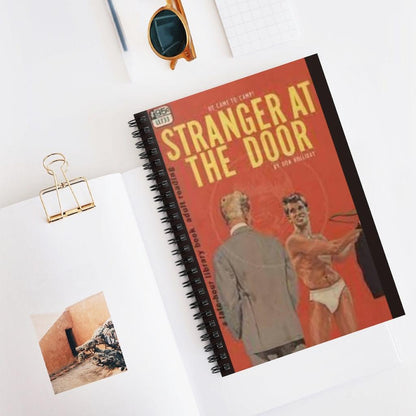 Notebooks - Stranger At The Door  - Spiral Ruled Line Notebook