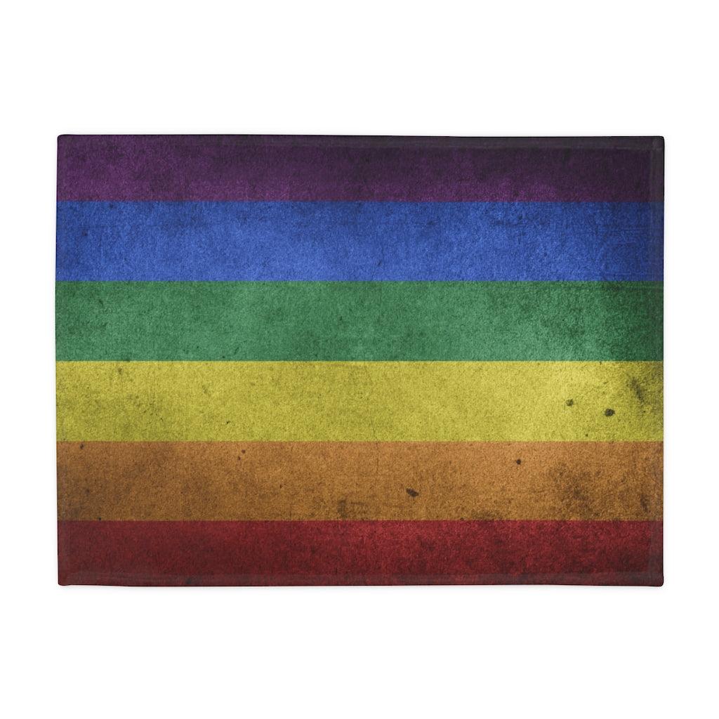 Throw Blanket - Dusty Flag - Fleece Throw Blanket