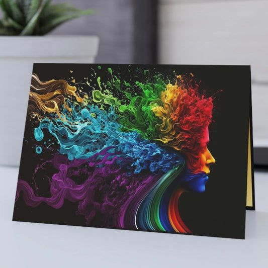 Blank Greeting Card - Wash Me Clean - LGBTQIA+ Queer Pride Blank Greeting Card