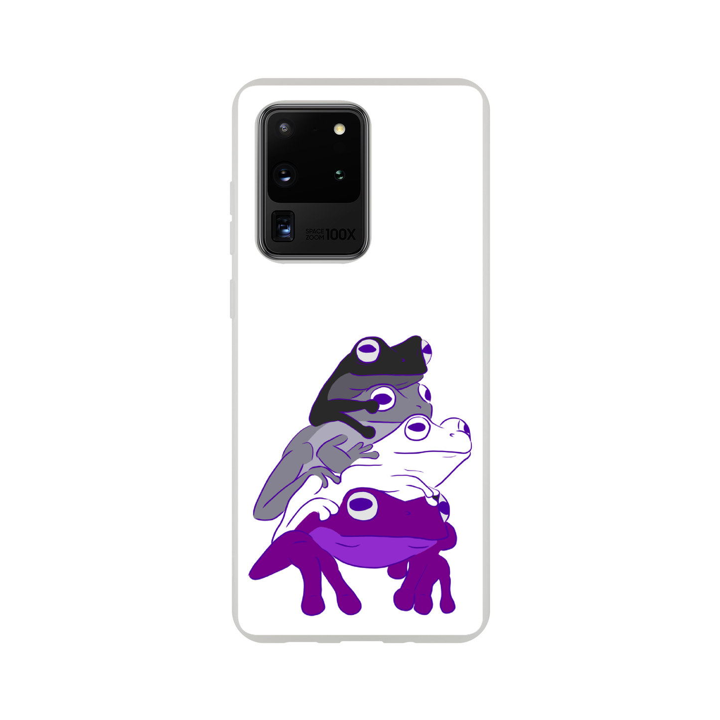 Mobile Phone Case - Asexual Frog Stack Flexi Phone Case