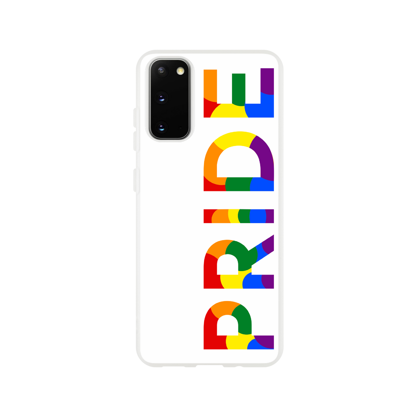 Mobile Phone Cases - Pride Side White Flexi Phone Case