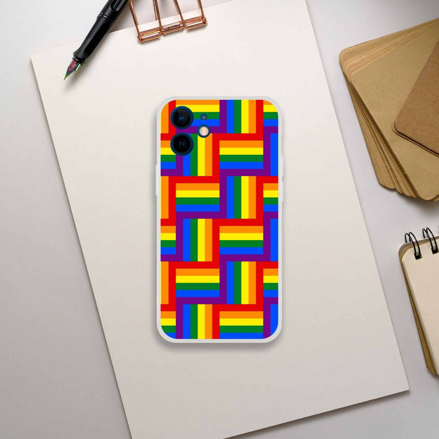 Mobile Phone Case - Pattern Pride Flexi Phone Case - LGBTQIA+ Queer