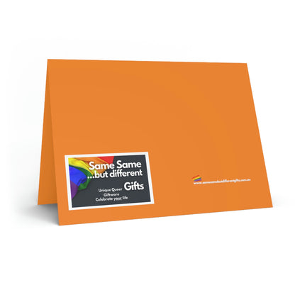 Blank Greeting Card - Water Petals - LGBTQIA+ Queer Pride Blank Greeting Card