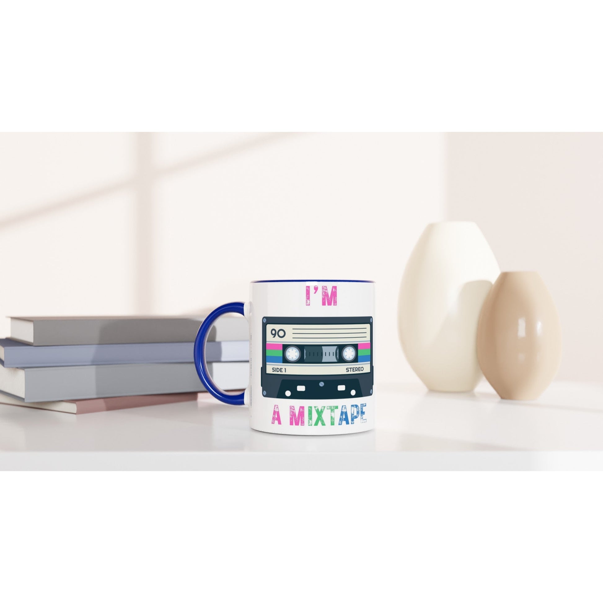 Mug - Mixtape Polysexual Pride 11oz Ceramic Mug With Color Inside