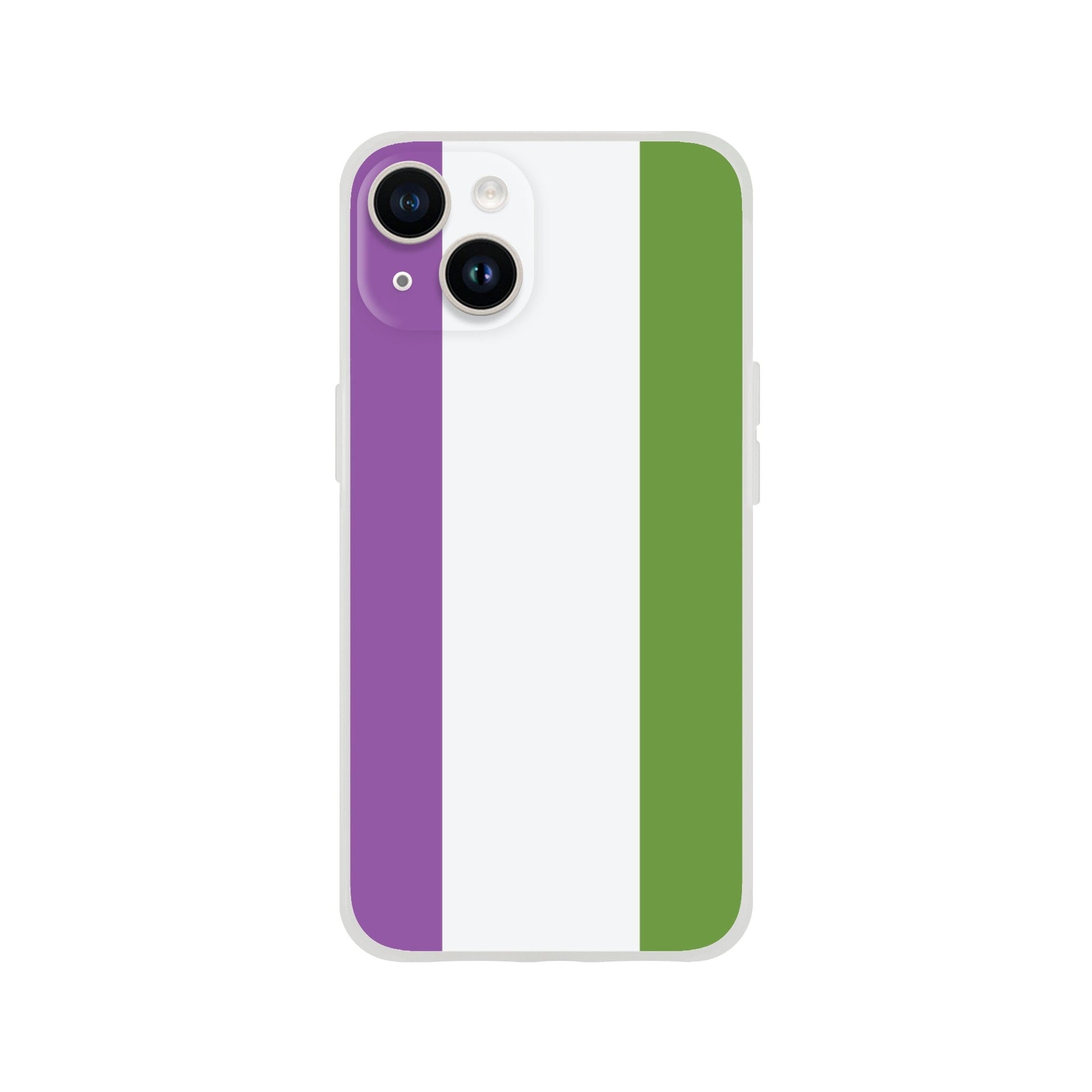 Mobile Phone Case - Genderqueer Pride Flag Flexi Phone Case - LGBTQIA+ Queer