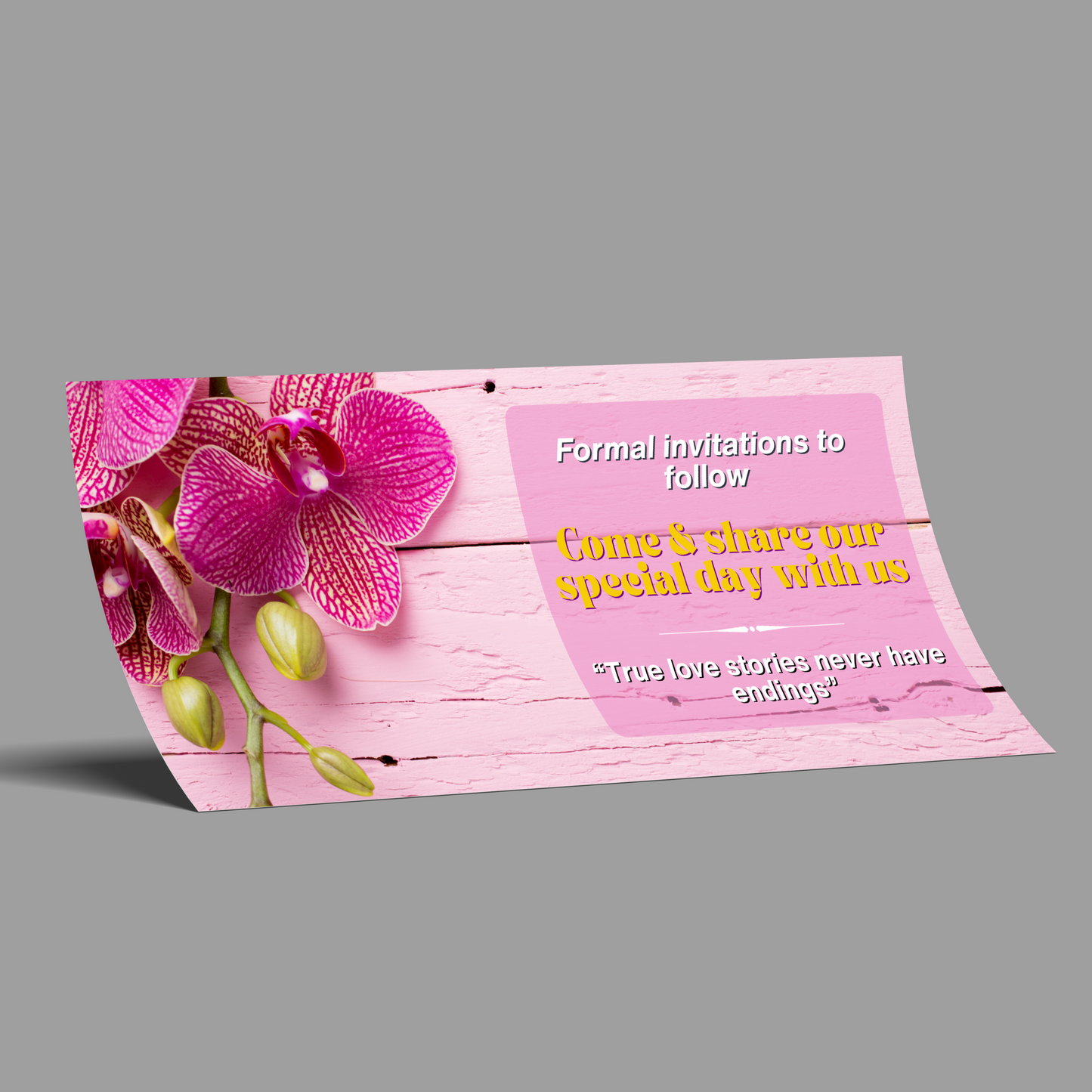 LGBTQIA+ Queer Orchid Bloom - Save the Date Cards