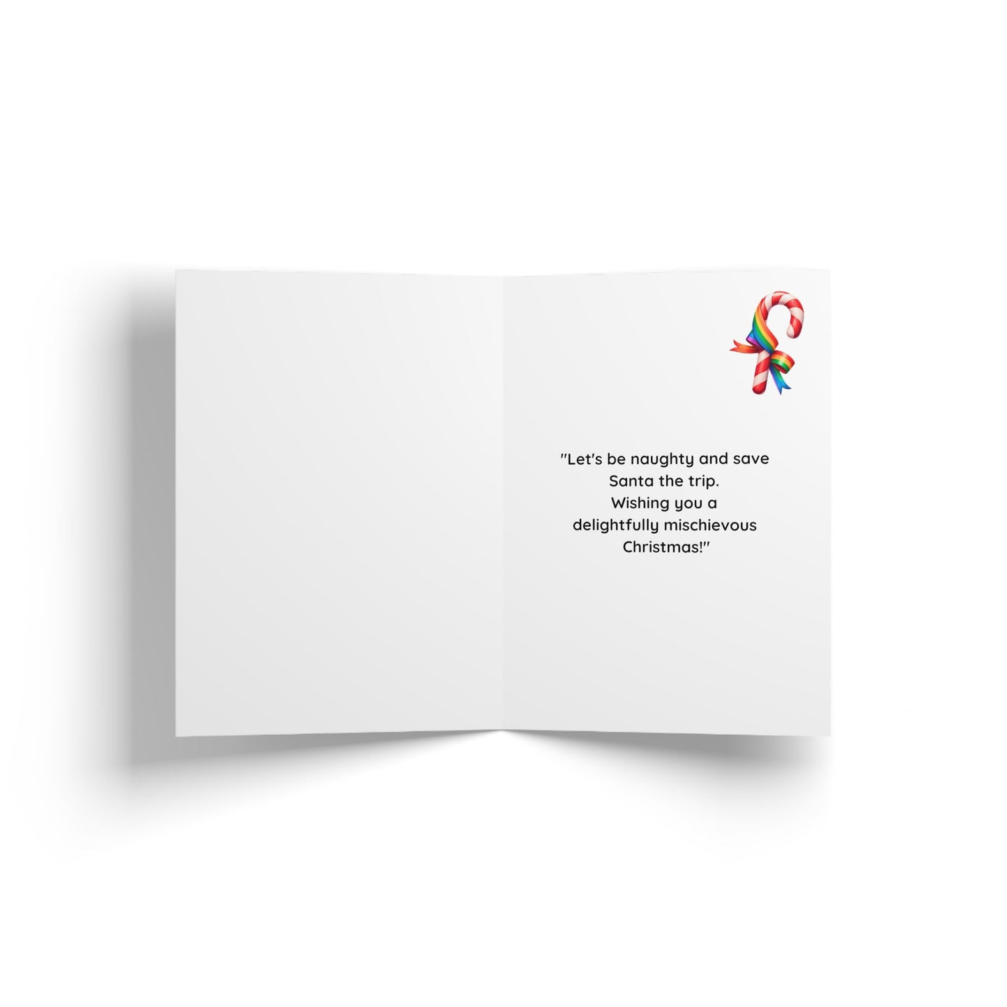 Greeting Card - LGBTQIA+ Queer Lick Itself Christmas Greeting Cards