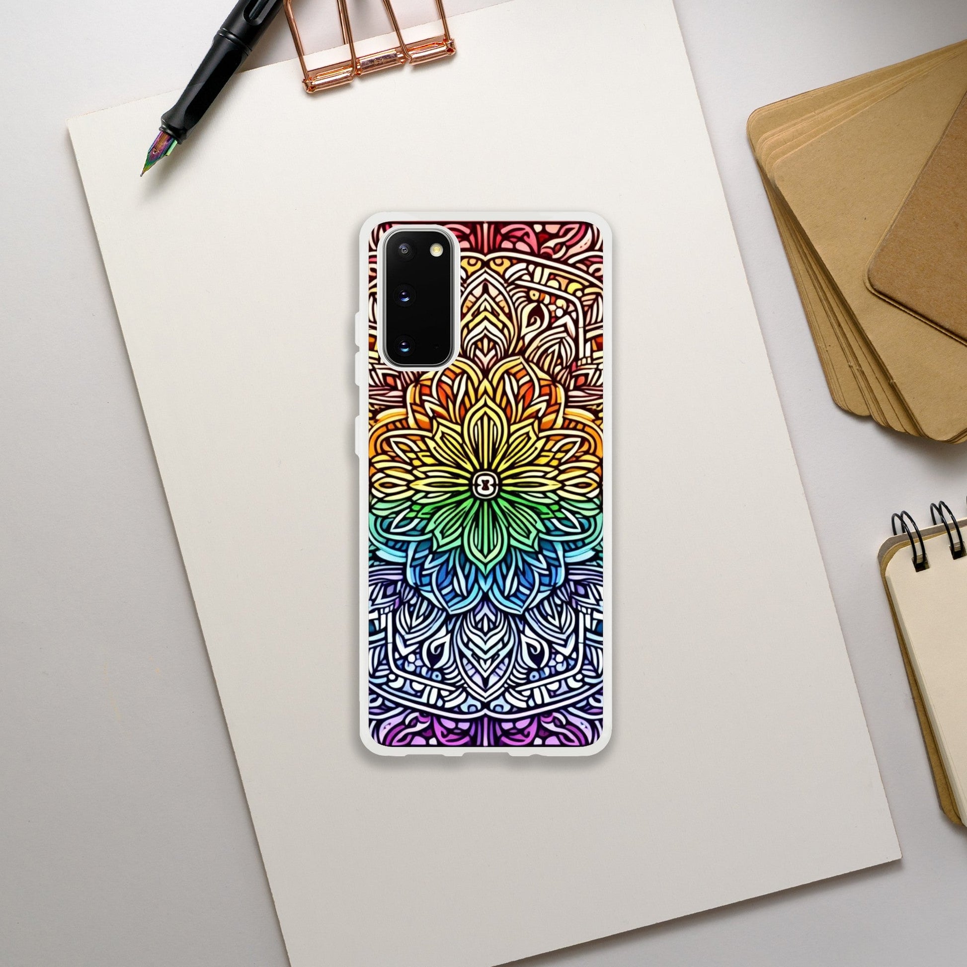 Mobile Phone Case - Stained Glass Pride Shield - IPhone Case - Samsung Case - Clear - Flexi - Bio - Slim - Tough - LGBTQIA+ Mobile Phone Cases