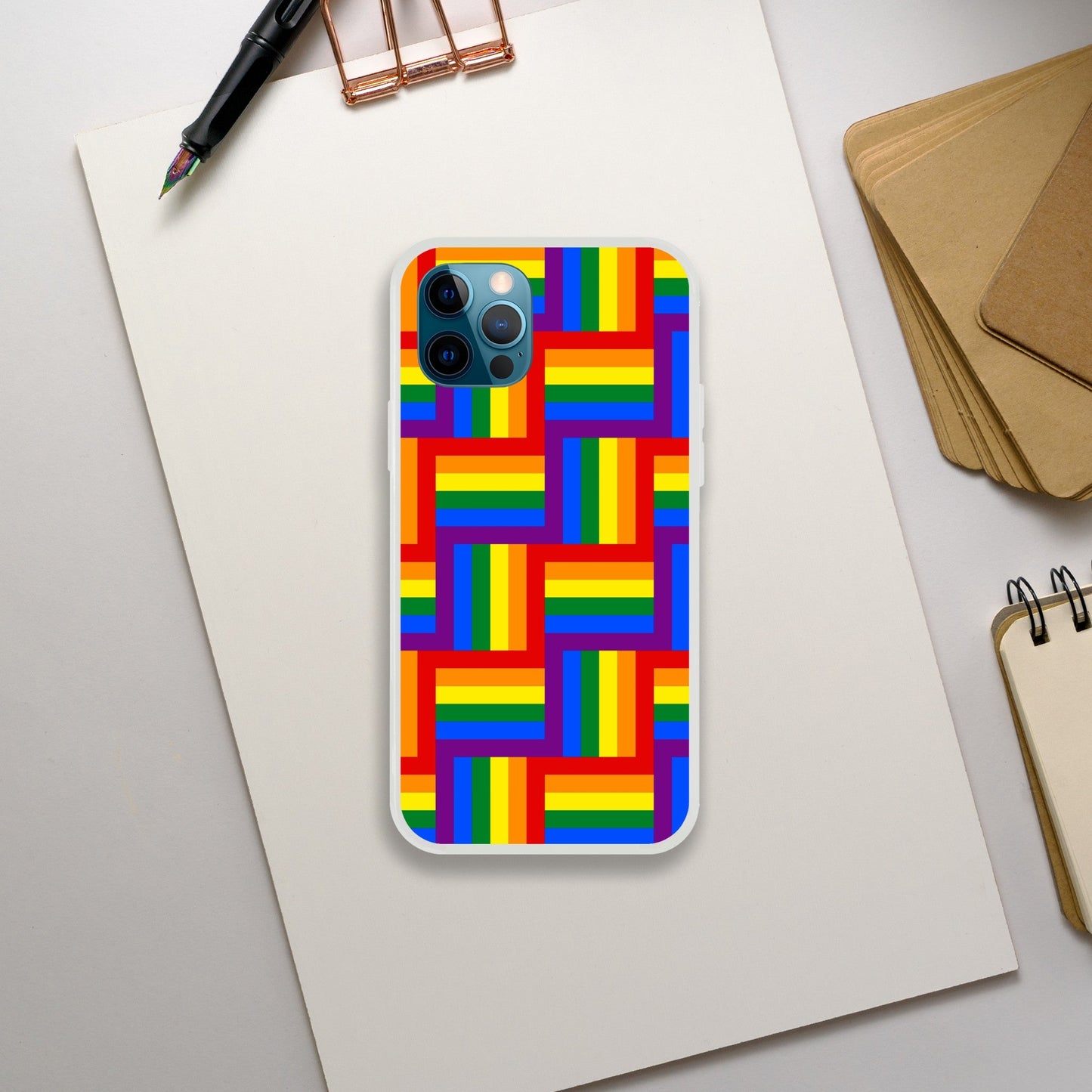 Mobile Phone Case - Pattern Pride Flexi Phone Case - LGBTQIA+ Queer