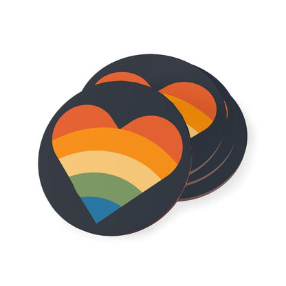 Coasters - Pride Retro Heart Coasters