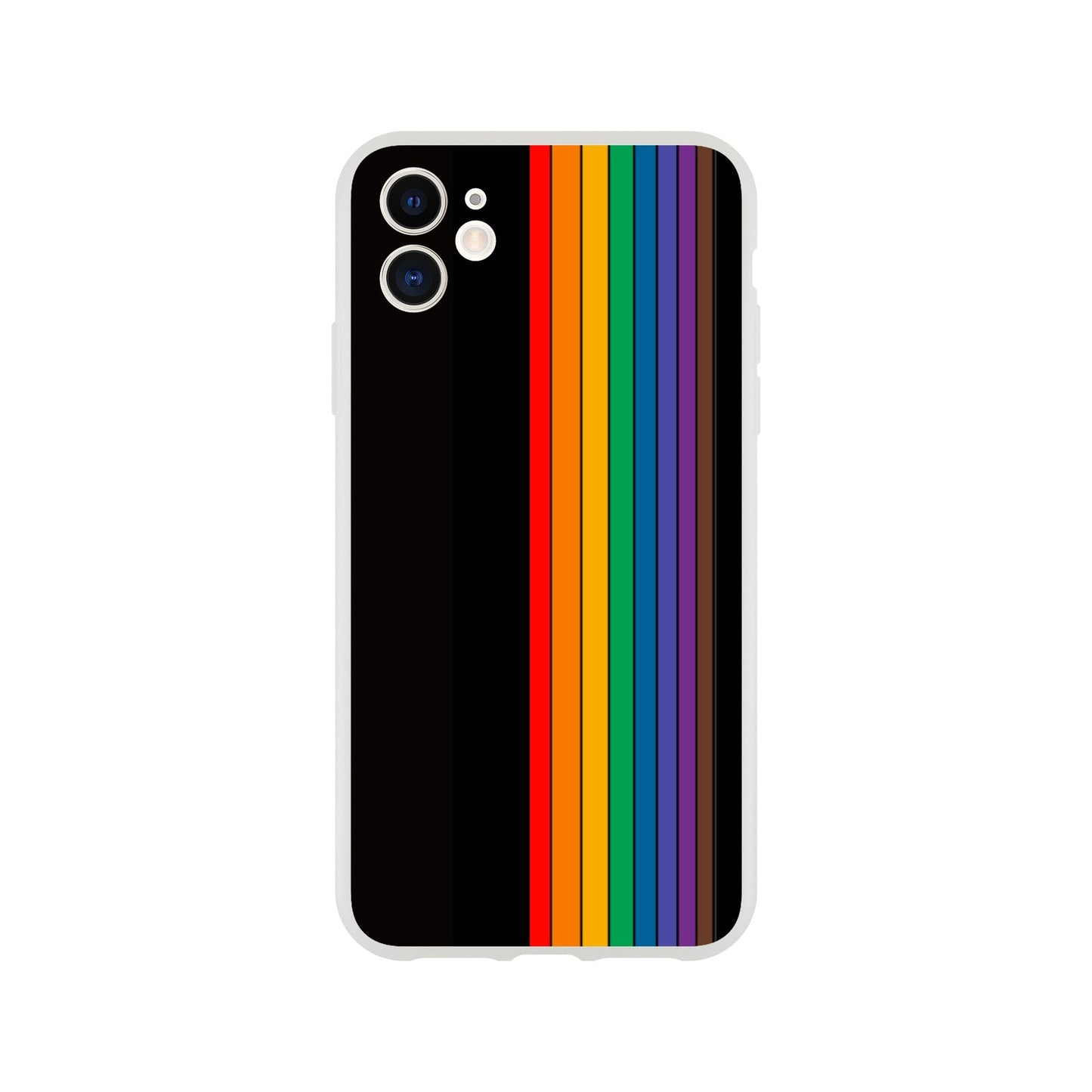 Mobile Phone Case - Pride Lines Flexi Phone Case - LGBTQIA+ Queer