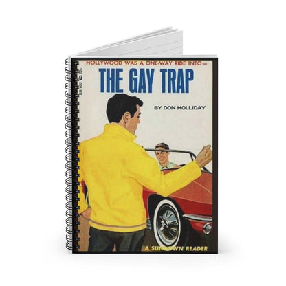 Notebooks - The Gay Trap - Spiral Ruled Line Notebook