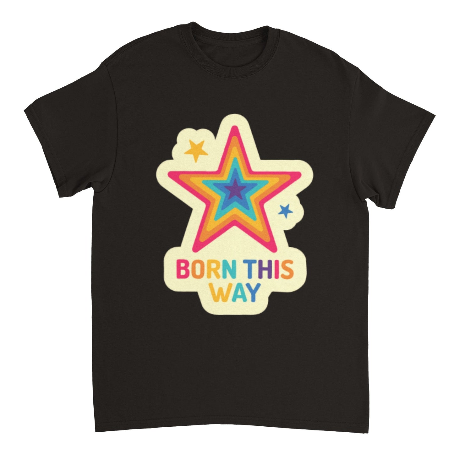 T-Shirt - Born This Way Classic Retro Crewneck T-Shirt