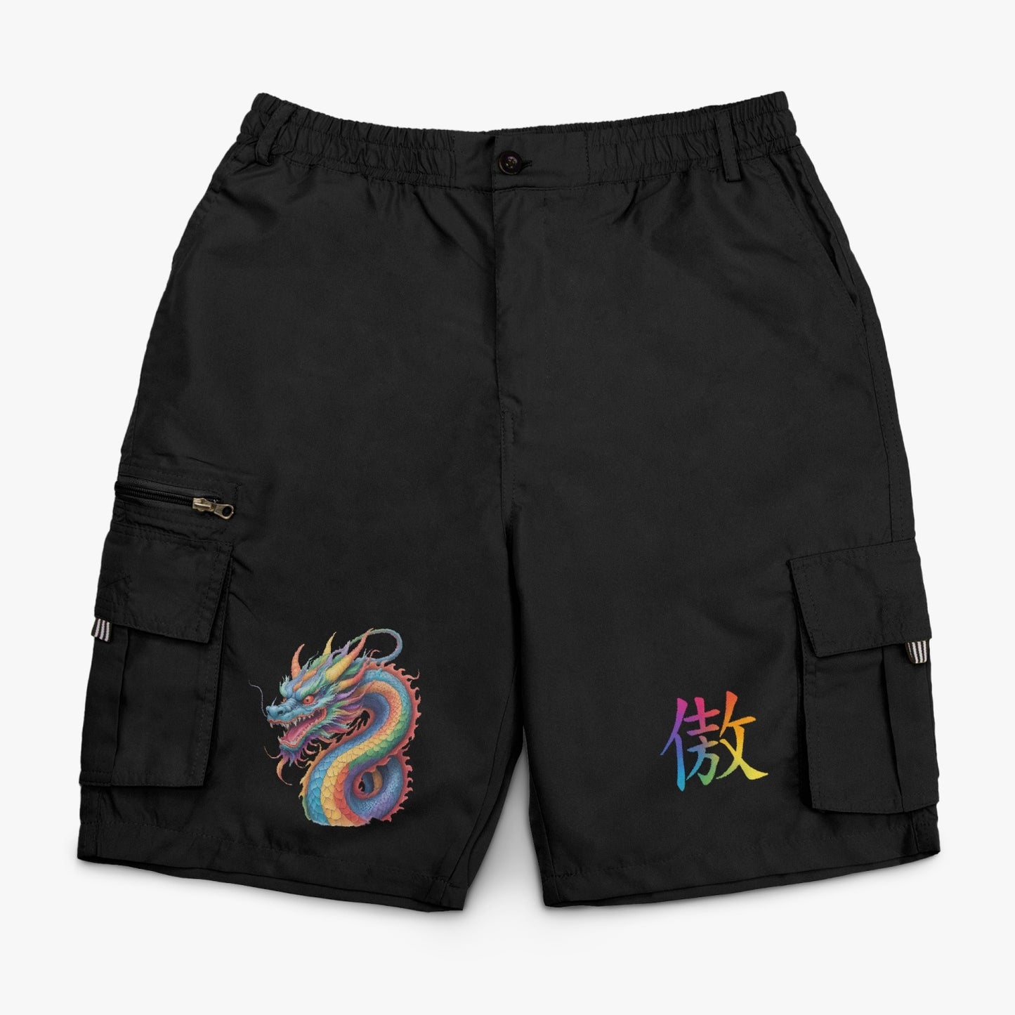 LGBTQIA+ Queer Dragon Pride Cargo Shorts