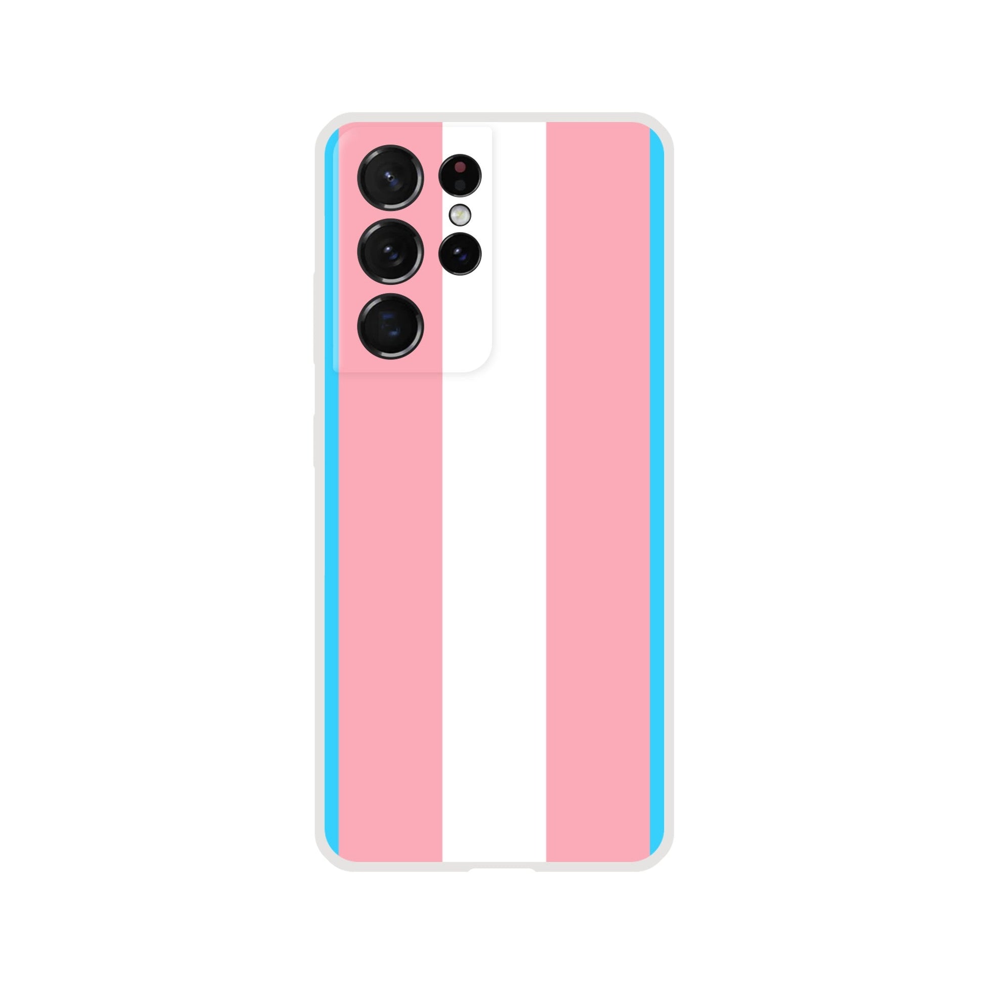 Mobile Phone Case - Trans Pride Flag Flexi Phone Case - LGBTQIA+ Queer