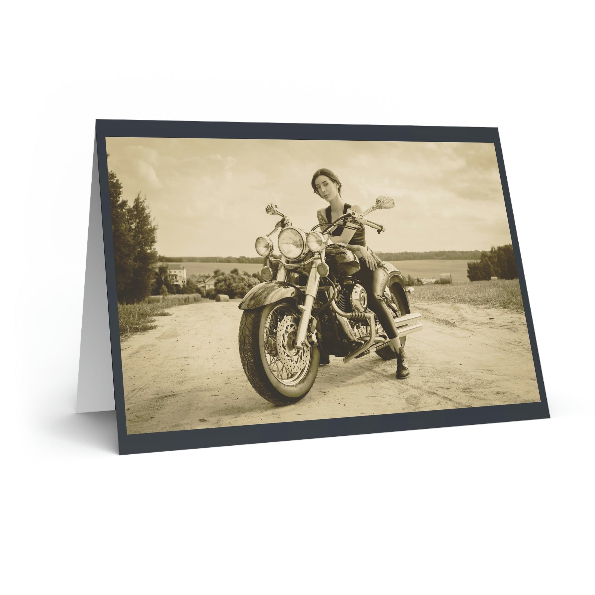 Blank Greeting Card - Rural Rider - LGBTQIA+ Queer Pride Blank Greeting Card