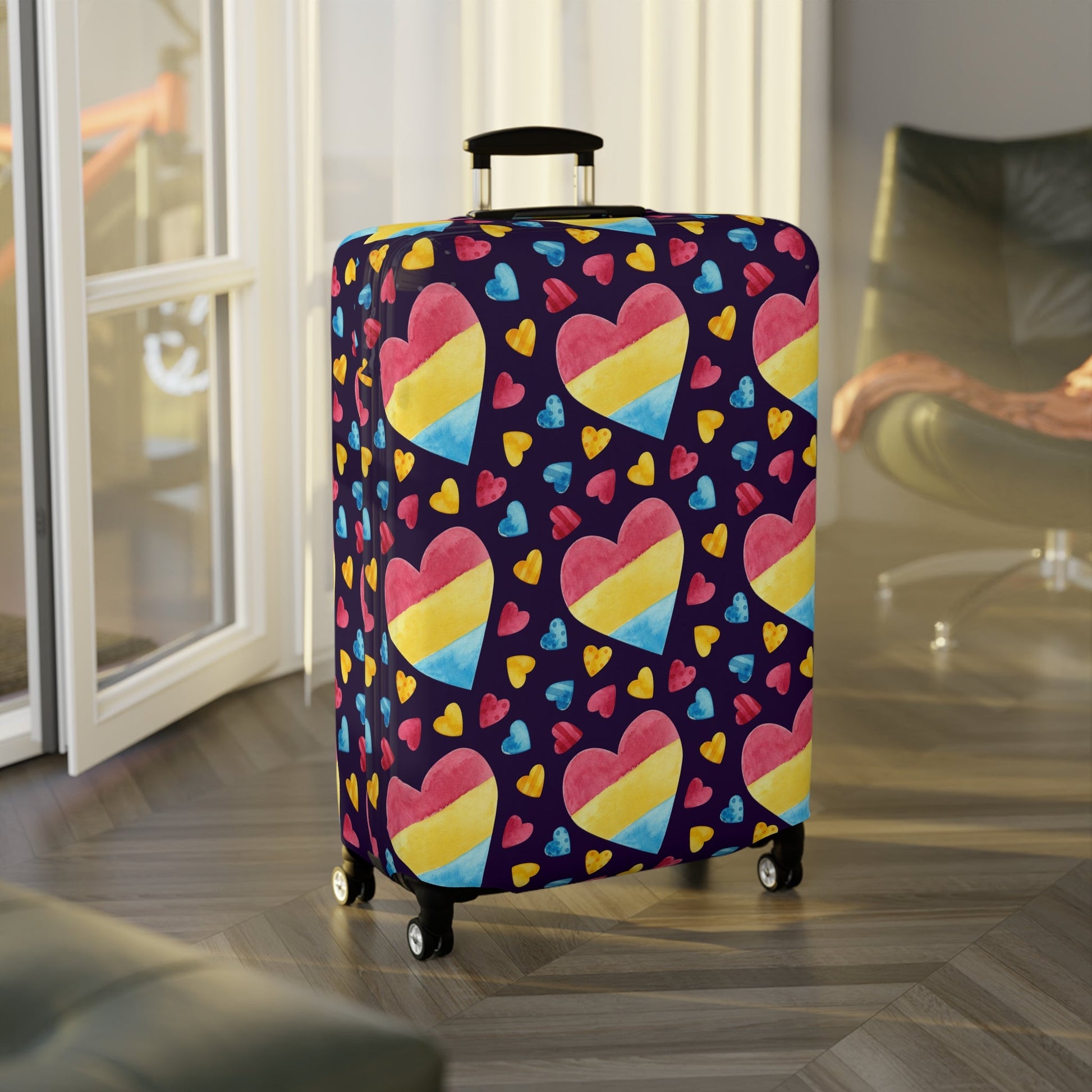 Accessories - Pan Heart Pride Luggage Cover