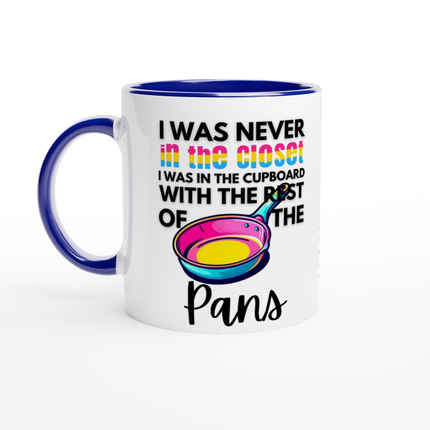 Mug - Pans In The Cupboard 11oz Ceramic Mug With Color Inside