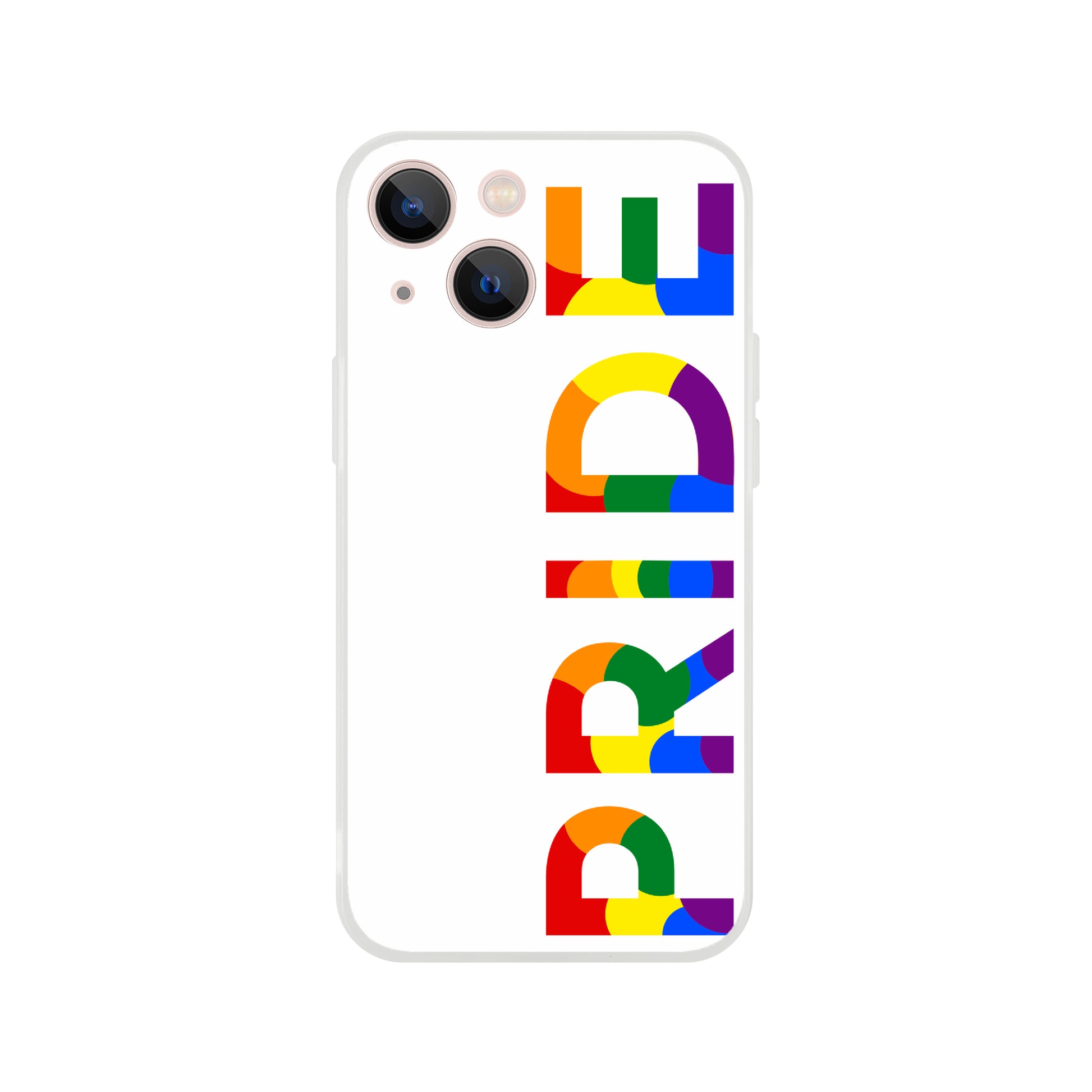 Mobile Phone Cases - Pride Side White Flexi Phone Case