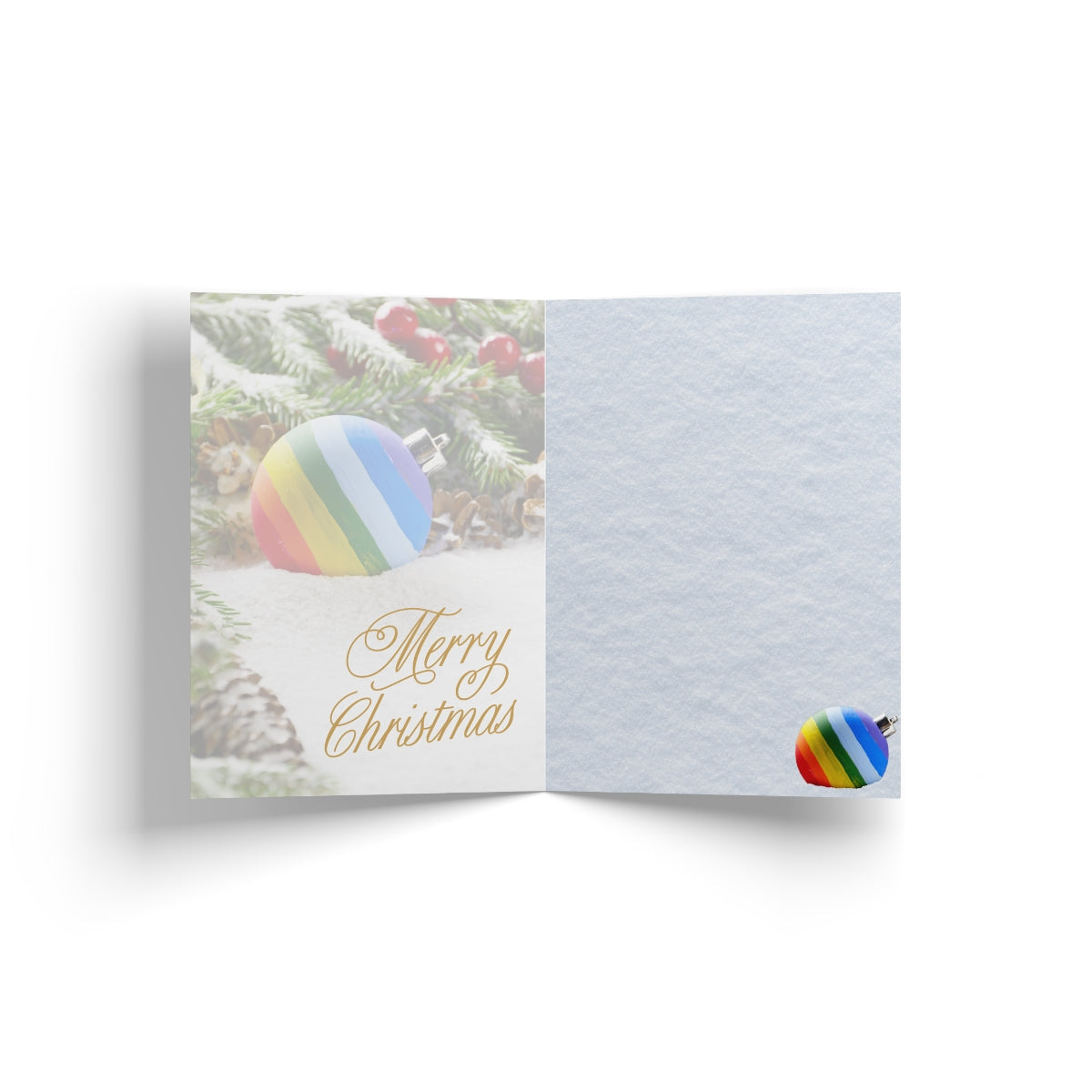 Christmas Pride Globe - LGBTQIA+ Greeting Card