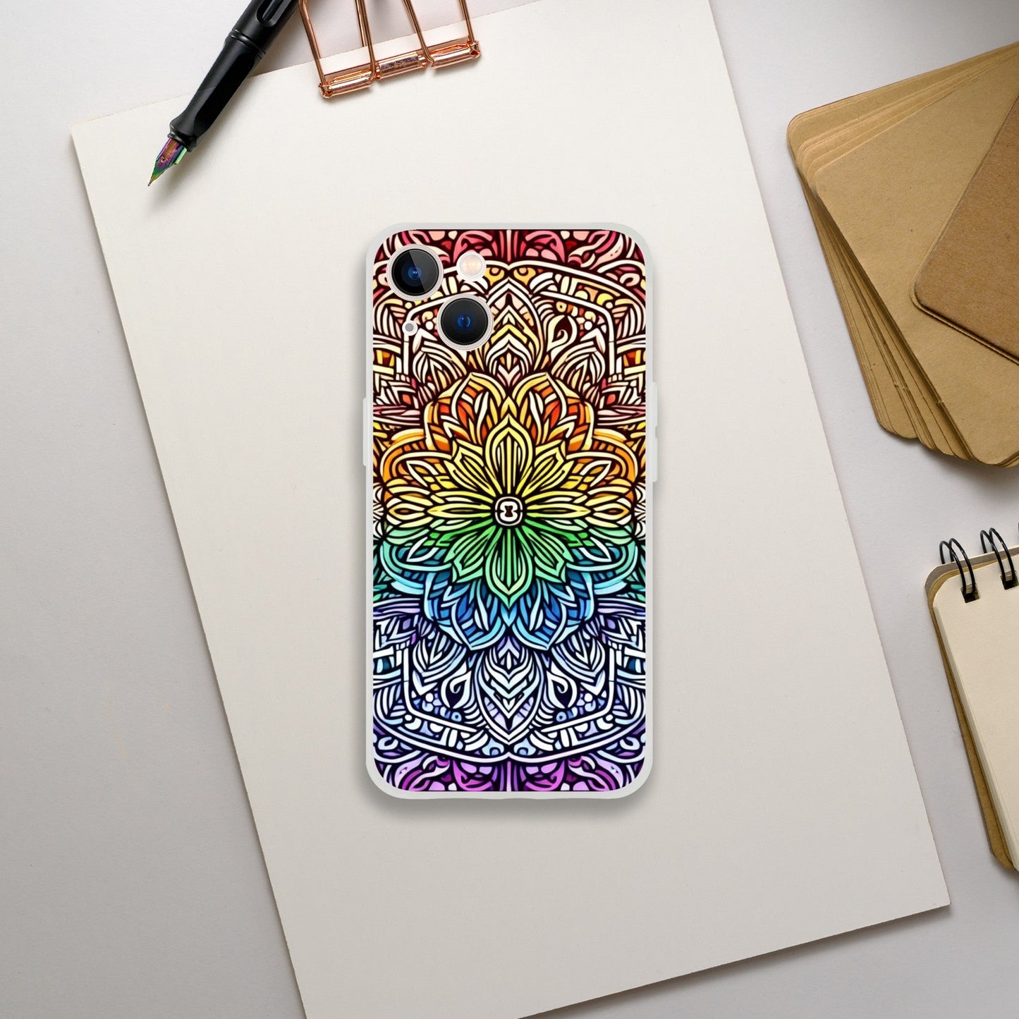 Mobile Phone Case - Stained Glass Pride Shield - IPhone Case - Samsung Case - Clear - Flexi - Bio - Slim - Tough - LGBTQIA+ Mobile Phone Cases