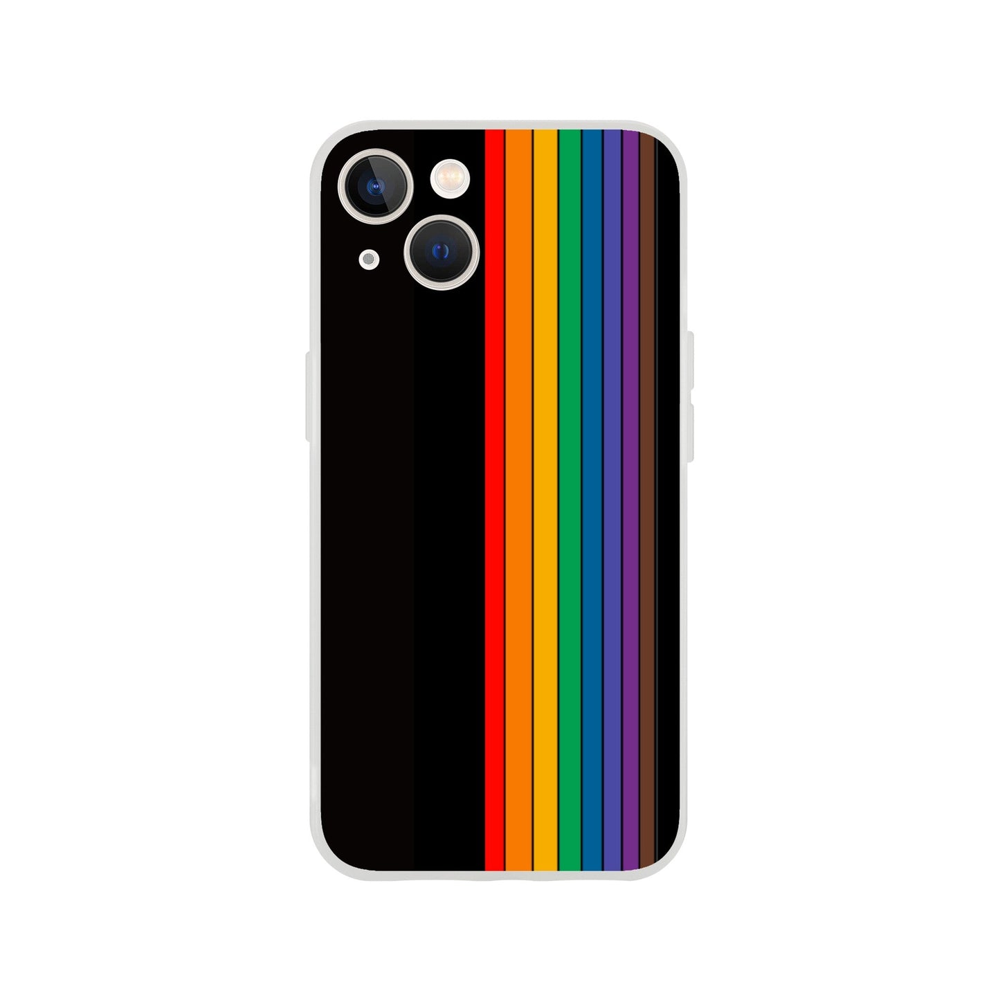 Mobile Phone Case - Pride Lines Flexi Phone Case - LGBTQIA+ Queer