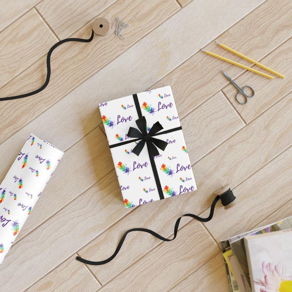 Wrapping Paper - Feather - Gift Wrapping Paper Roll