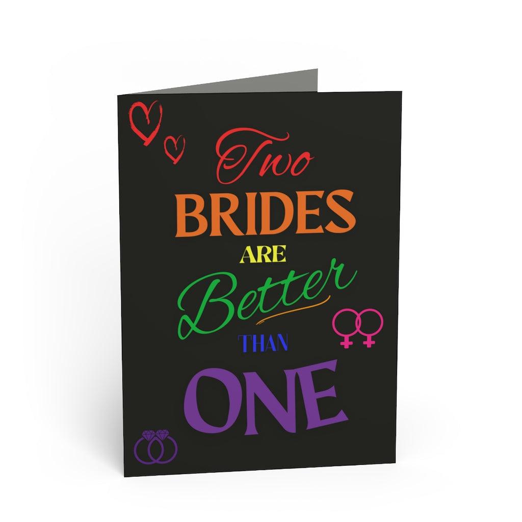 Greeting Card - Two Brides Wedding Greeting Card