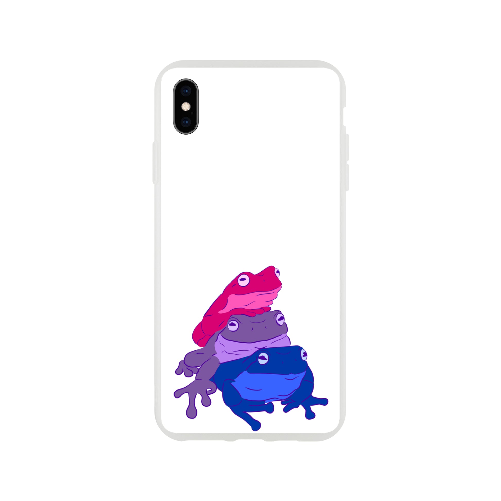 Mobile Phone Case - Bisexual Frog Stack Flexi Phone Case