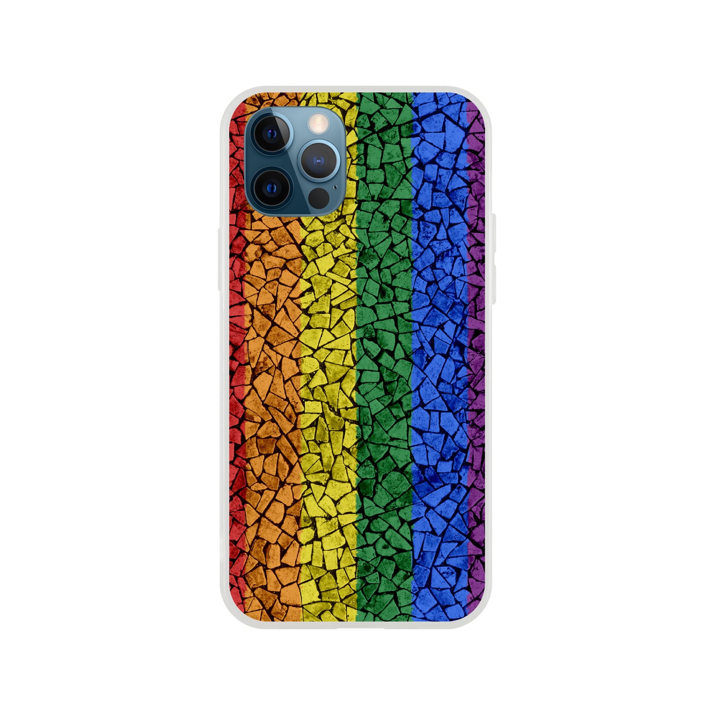 Mobile Phone Case - Pride Crackle Flexi Phone Case