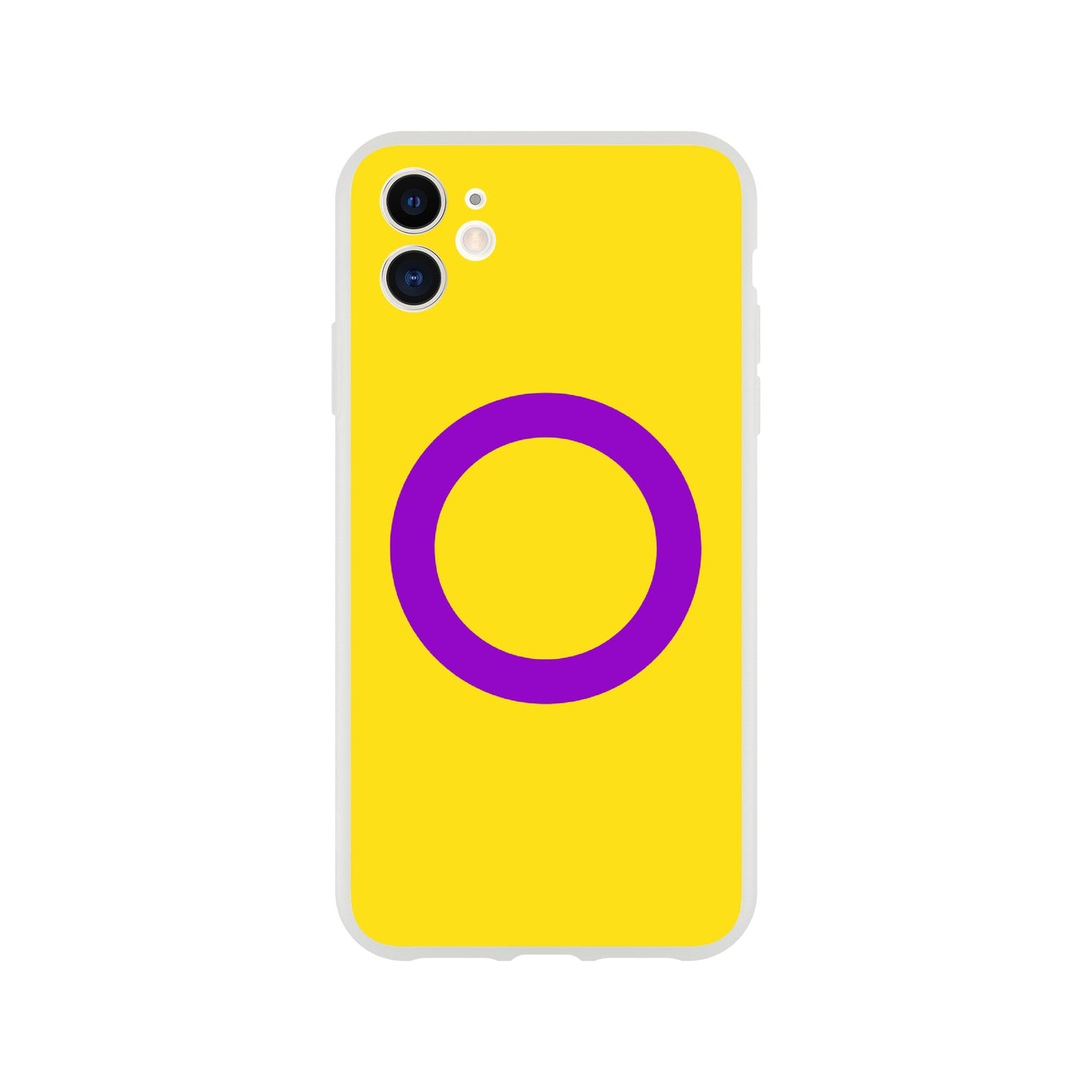 Mobile Phone Case - Intersex Pride Flag Flexi Phone Case - LGBTQIA+ Queer