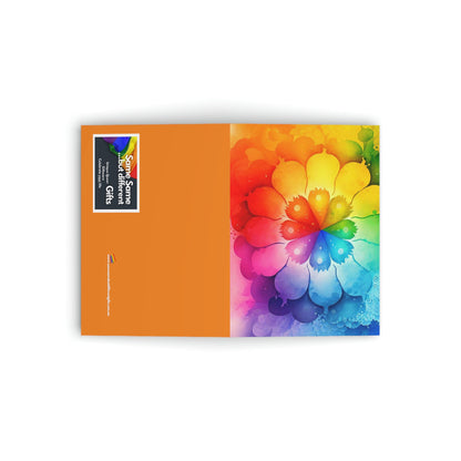 Blank Greeting Card - Water Petals - LGBTQIA+ Queer Pride Blank Greeting Card