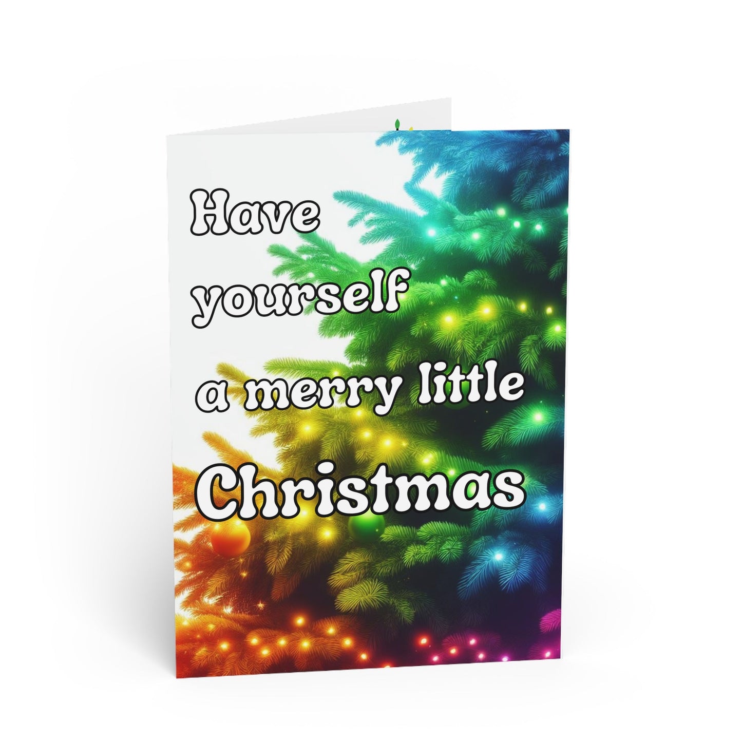 Paper Products - LGBTQIA+ Merry Little Christmas Greeting Card