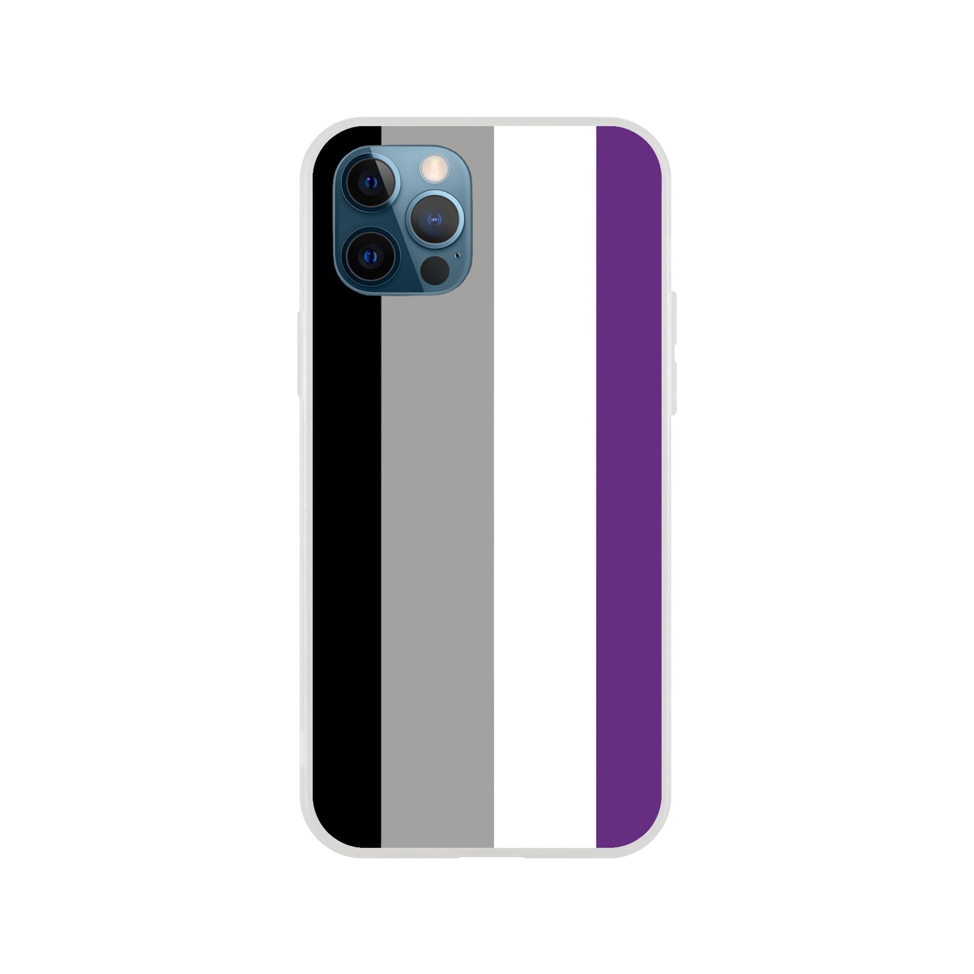 Mobile Phone Case - Asexual Pride Flag Flexi Phone Case - LGBTQIA+ Queer