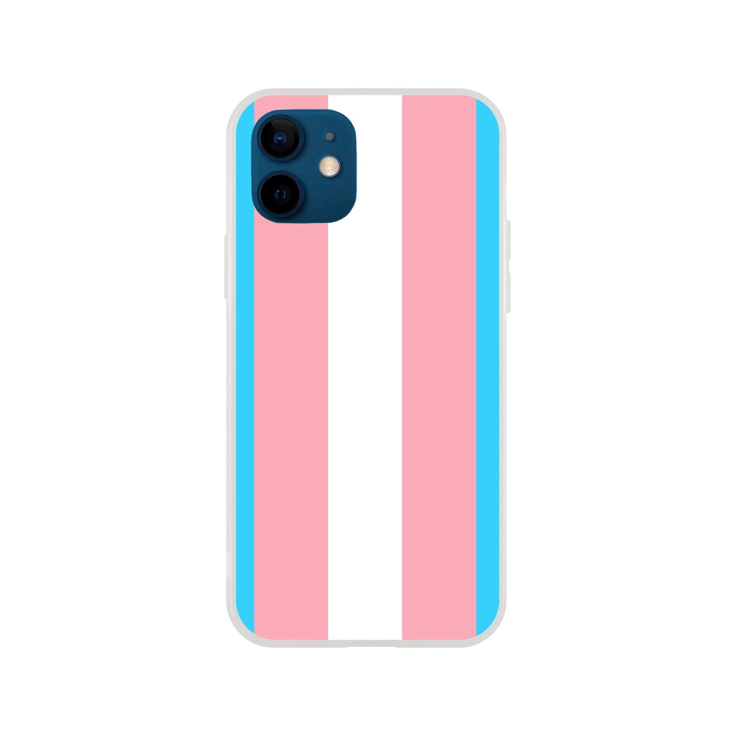 Mobile Phone Case - Trans Pride Flag Flexi Phone Case - LGBTQIA+ Queer