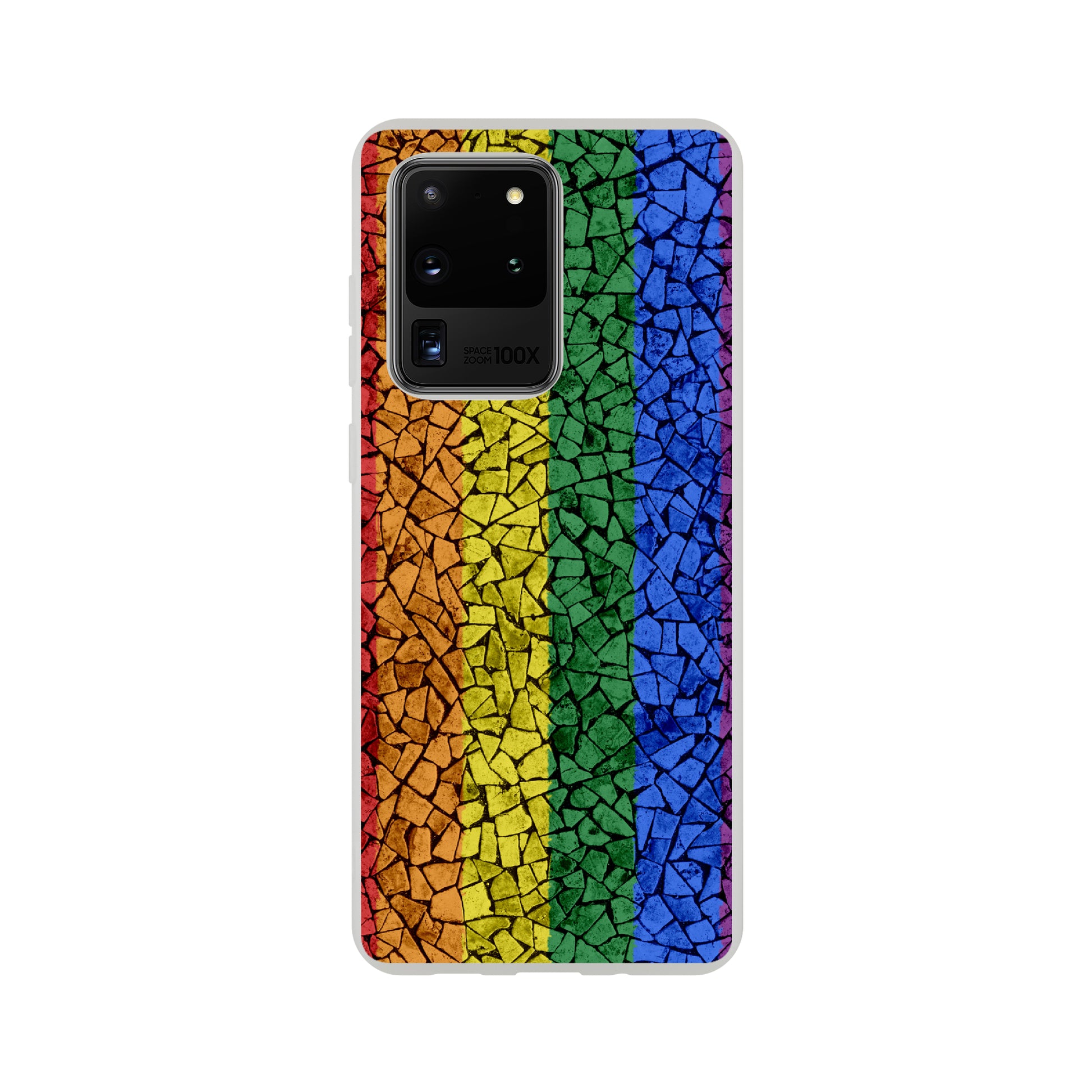 Mobile Phone Case - Pride Crackle Flexi Phone Case