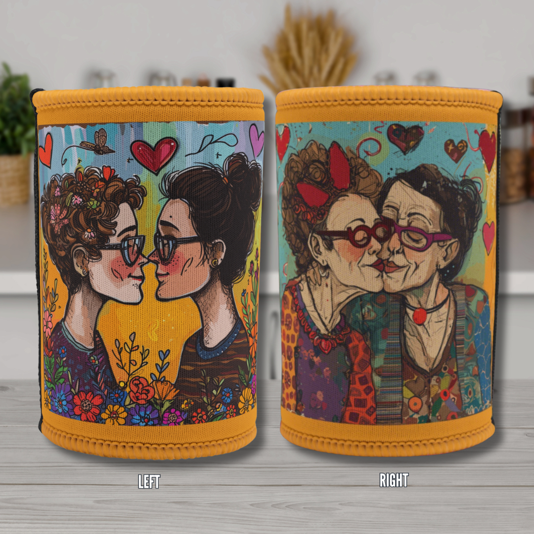 LGBTQIA+ Queer Always, You & Me Stubby Cooler