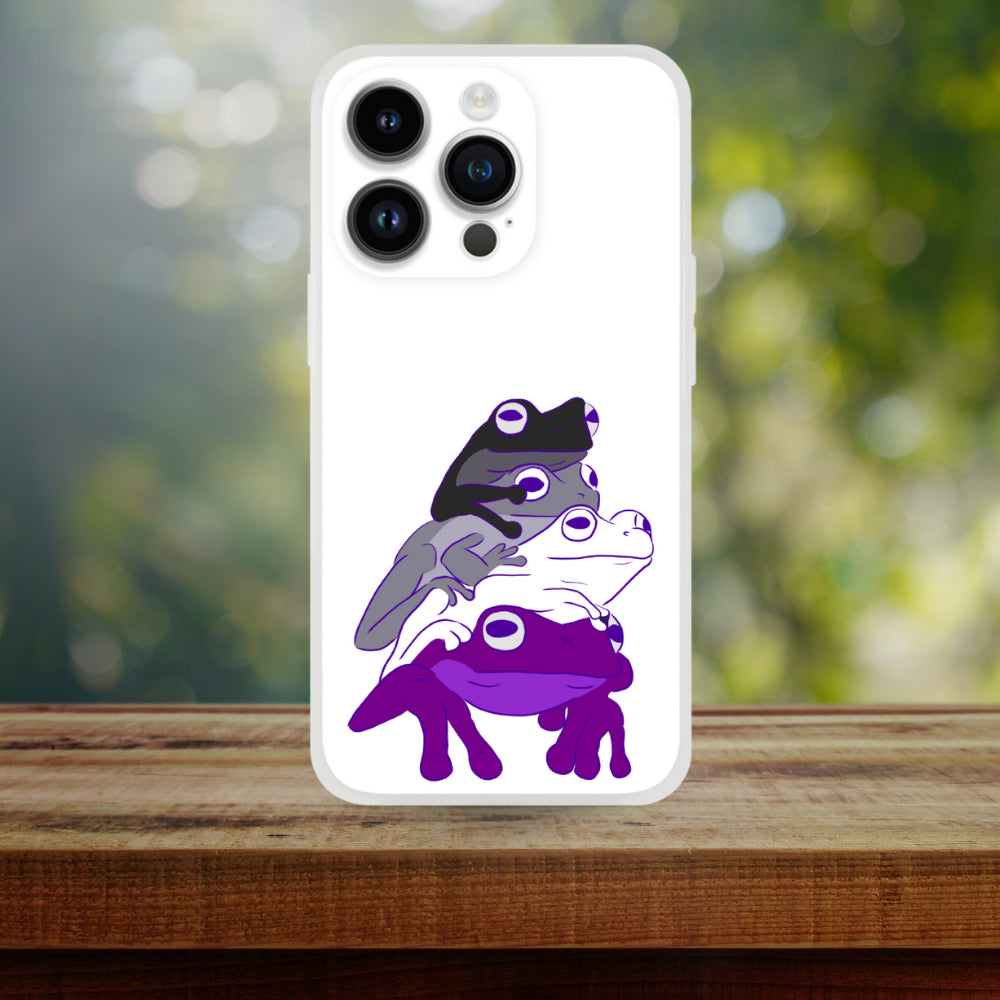 Mobile Phone Case - Asexual Frog Stack Flexi Phone Case