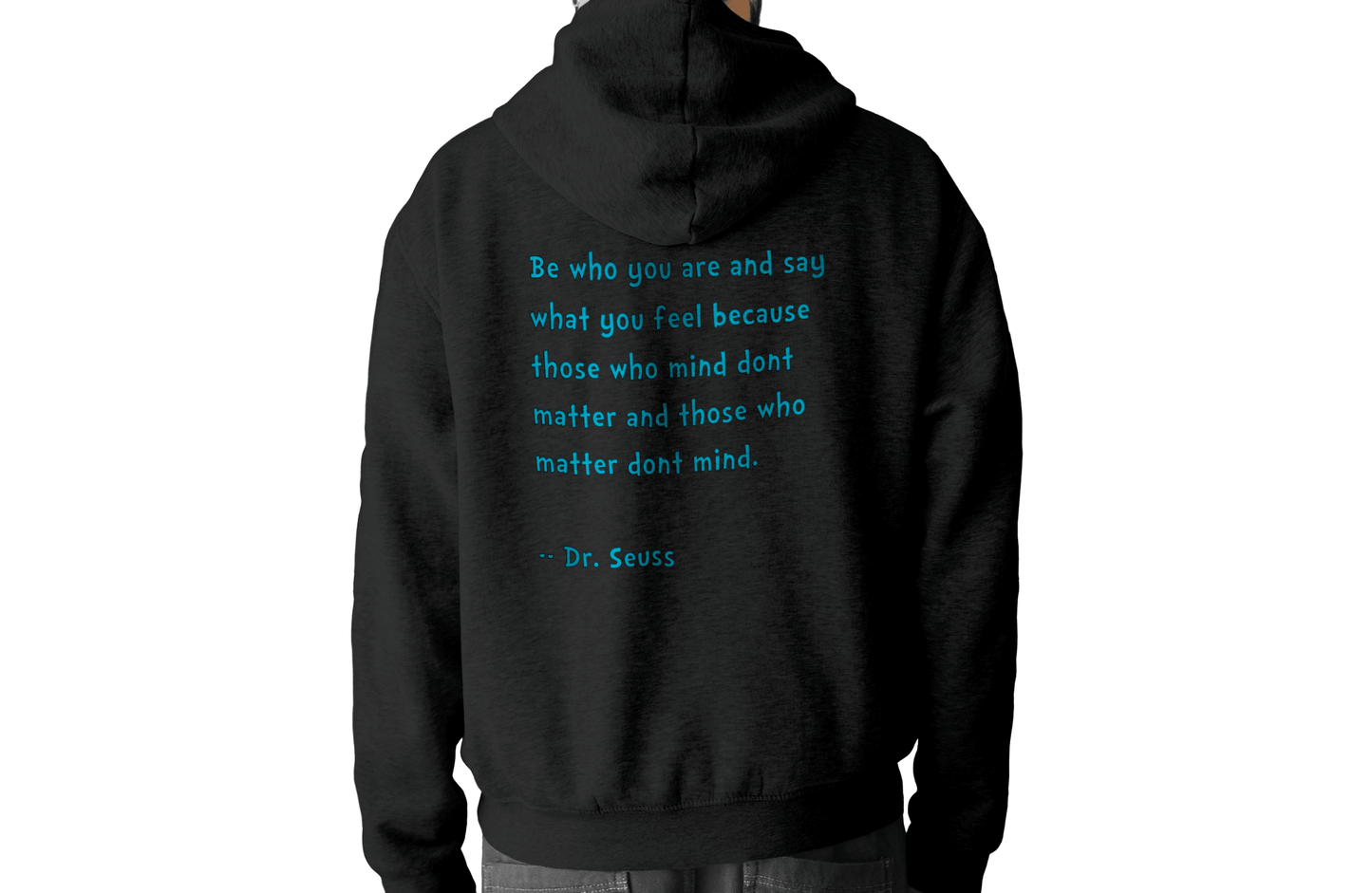 Hoodie - Be Who You Are Heart Zip Hoodie