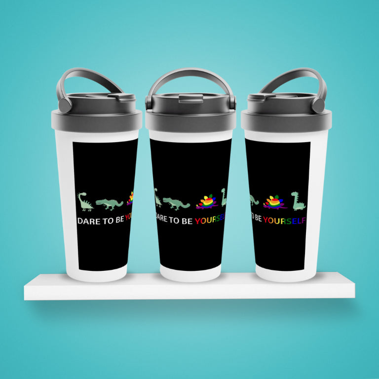 Travel Mug - Dare To Be 15oz Stainless Steel Travel Mug