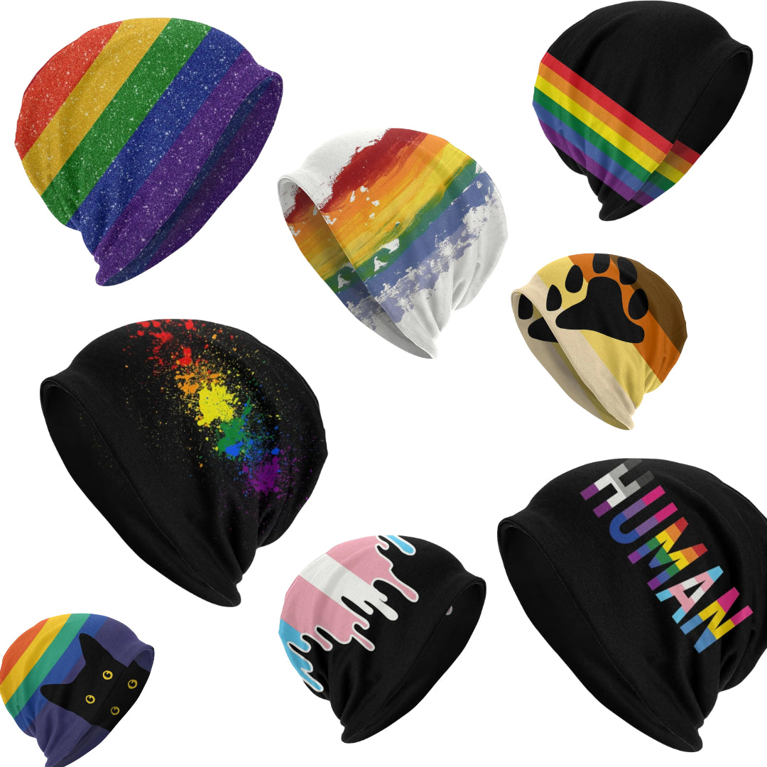 Hats - LGBTQIA+ Pride Skullies Beanie Caps