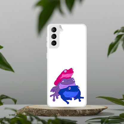 Mobile Phone Case - Bisexual Frog Stack Flexi Phone Case