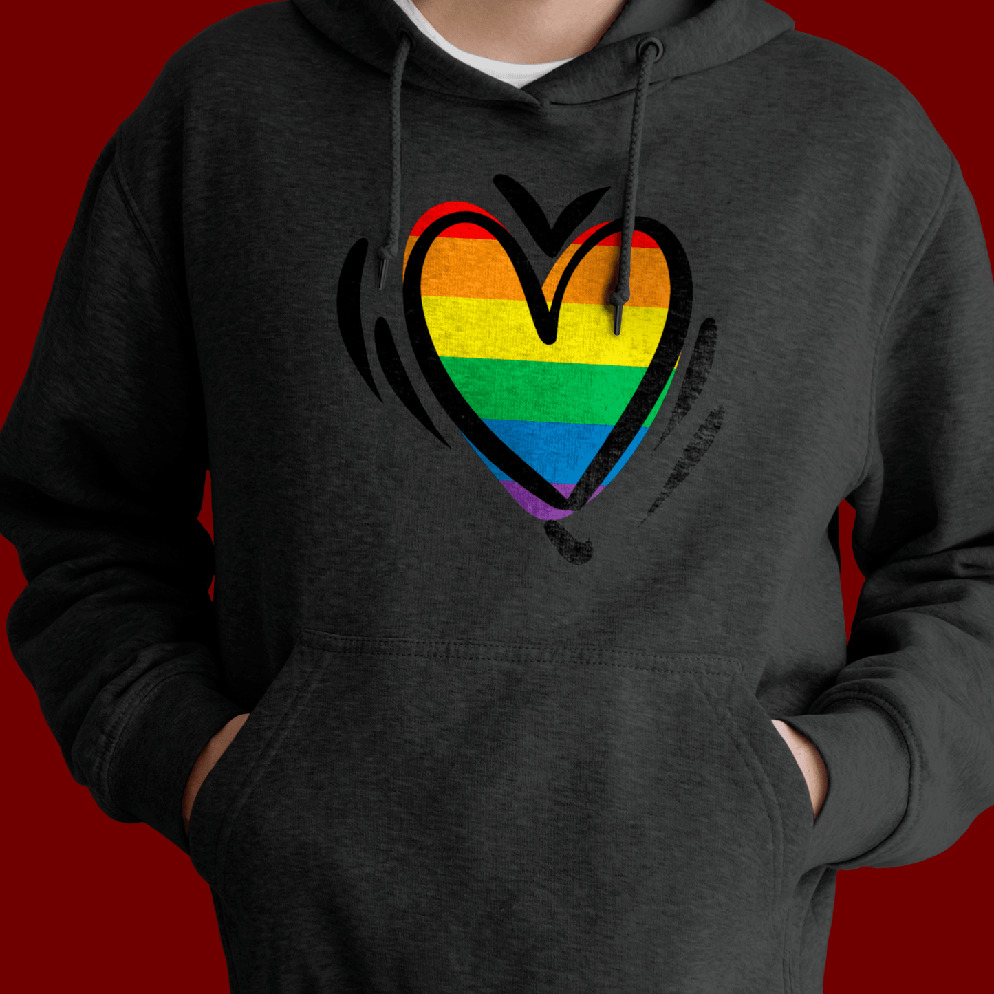 Hoodie - Pride Love Premium Pullover Hoodie