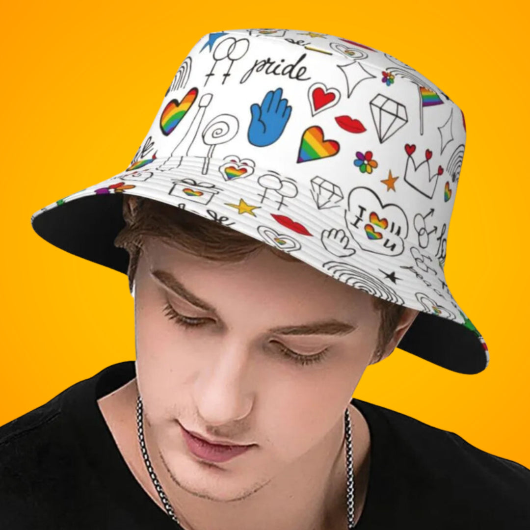 Hats - LGBTQIA+ Doodles Bucket Hat