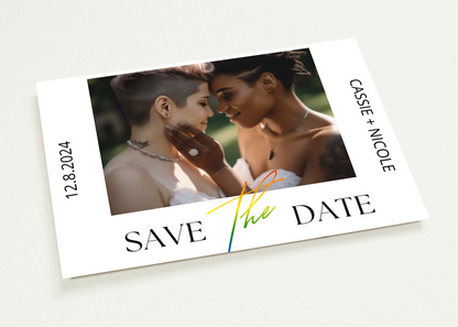 LGBTQIA+ Queer Simply Save the Date - Save the Date Cards