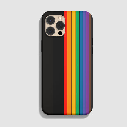 Mobile Phone Case - Pride Lines Flexi Phone Case - LGBTQIA+ Queer