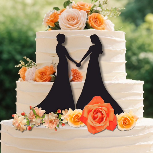 LGBTQIA+ Queer Just the Two of Us Wedding Cake Topper