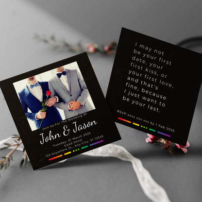 LGBTQIA+ Queer John & Jason - Wedding Invitations